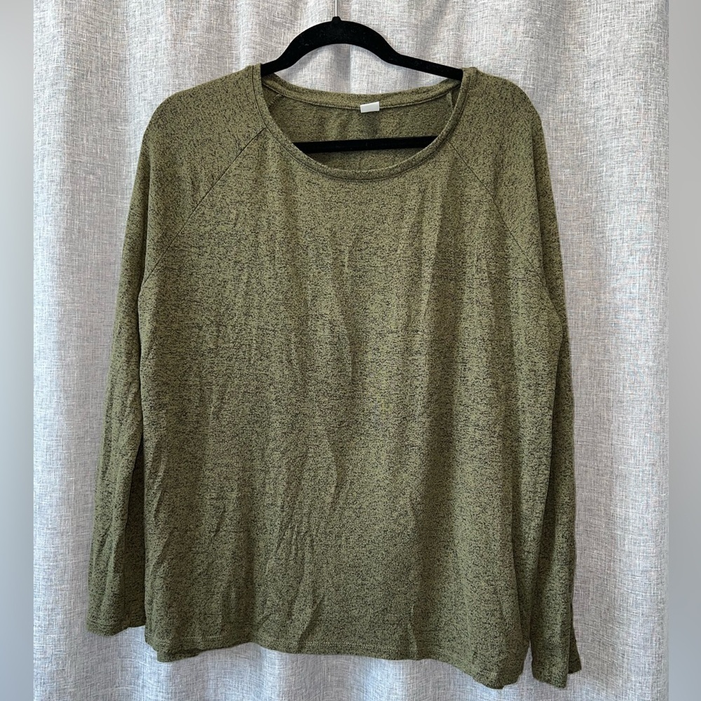 Old Navy Green Relaxed Long Sleeve T-Shirt
